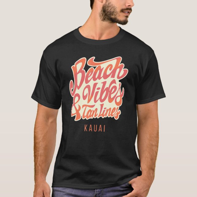 T-shirt Vibes Plage Et Tan Lines Kona (Devant)