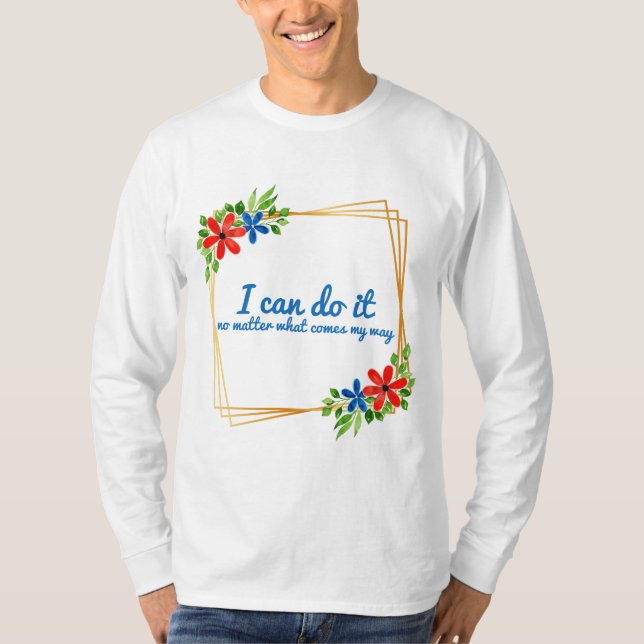 T-shirt vibes positives affirmations pour le travail (Devant)