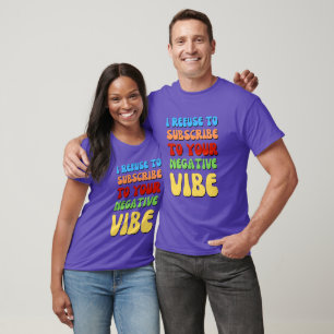 T-shirt VIBES POSITIVES colorées