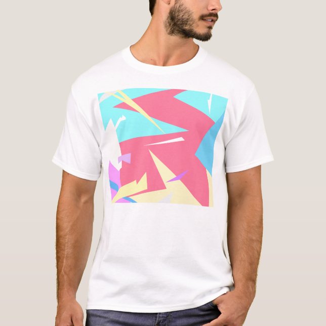 T-shirt Vibes positives couleurs pastel Abstrait (Devant)