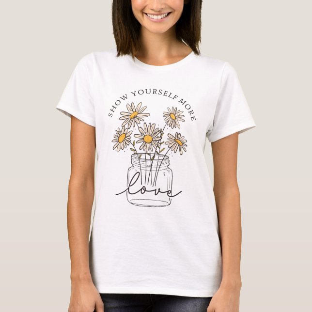 T-shirt Vibes Positives Fleur Autonomisation Tee (Devant)
