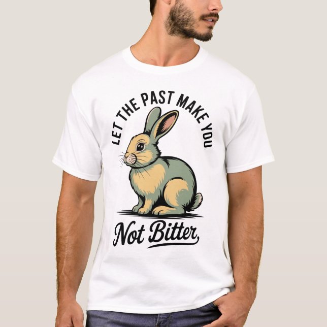T-shirt Vibes positives Rabbit rétro Tee (Devant)