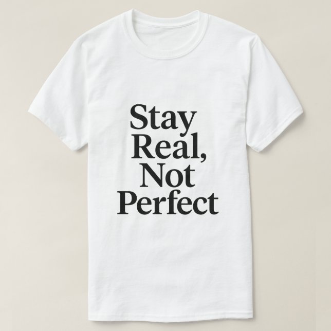 T-Shirt Vibes Positives - Restez Vraiment Pas Parf (Design devant)