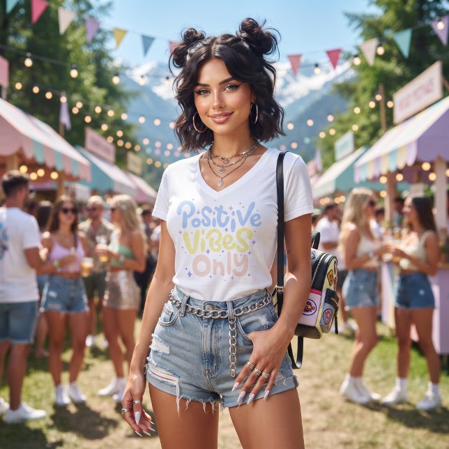 T-shirt Vibes Positives Seulement (Créateur téléchargé)
