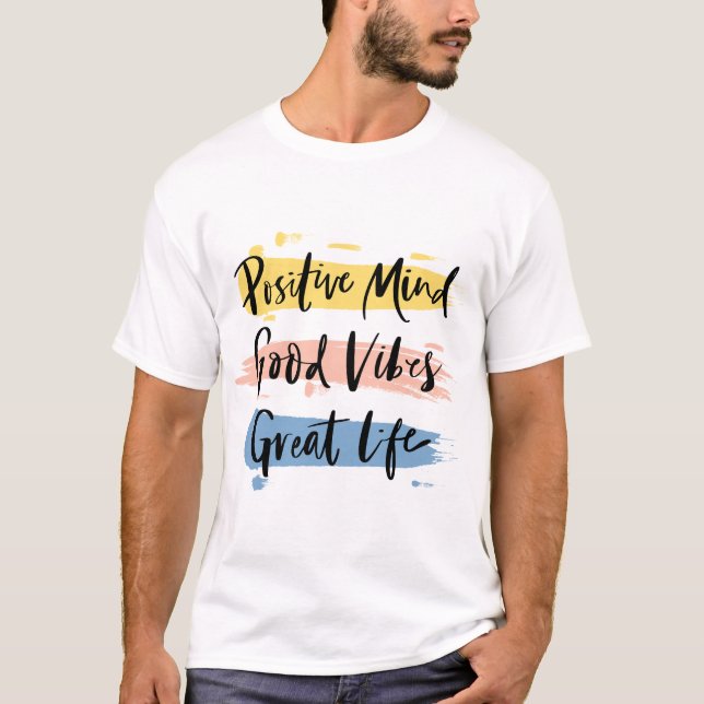 T-shirt Vibes positives uniquement (Devant)