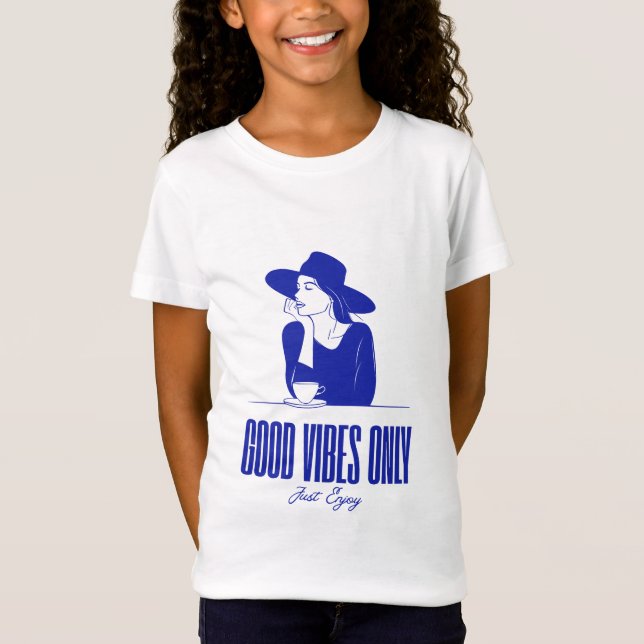 T-Shirt Vibes Positives Uniquement (Devant)