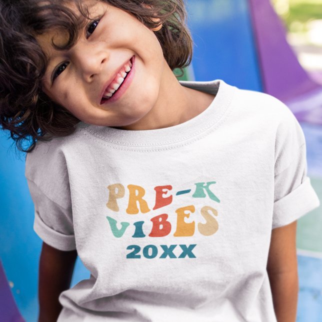 T-shirt Vibes pré-k retour à l'école rétro (Créateur téléchargé)