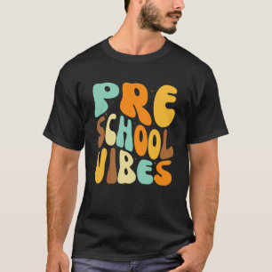 T-shirt Vibes Pré-Maternelle Retour à l'école Filles Garço