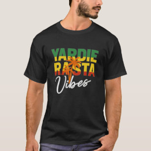 T-shirt Vibes Rasta Yardie Jamaïcain Musique Reggae Jamaïc