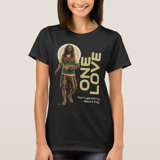 T-shirt Vibes Reggae WWJD, Jésus au Quotidien, Rasta Un Am