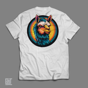 T-shirt Vibes Relax Illama Classique Rétro