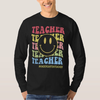 T-shirt Vibes Rétro de Maternelle Groovy Professeurs Face