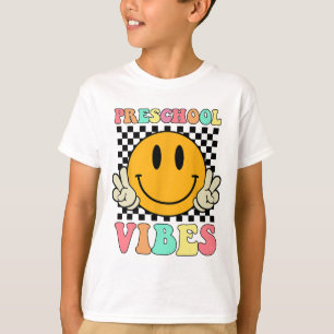 T-shirt Vibes Retro Enseignant Enfant Jour Dernier De L'Éc