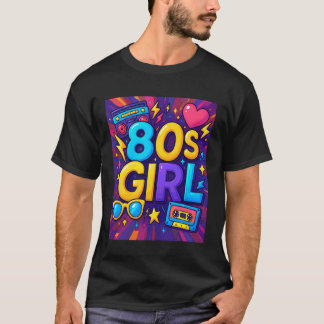 T-shirt Vibes Rétro Fille des Années 80 Moments Amusants R