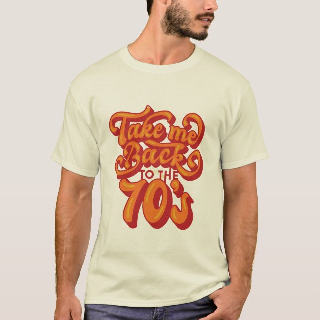 T-shirt Vibes rétro - les années 70 Throwback Tee (Devant)