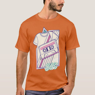 T-shirt Vibes Rétro Néon Années 80 90 Famille Vintage
