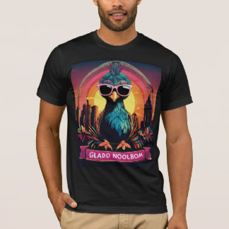 T-shirt Vibes Rétro Sunset : VERRE, PAS DE PROBLÈME