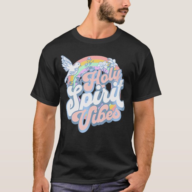 T-shirt Vibes Saint-Esprit Chrétien Pour Femmes (Devant)