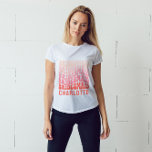 T-shirt Vibes simples roses modernes girly rétro 60's gran<br><div class="desc">Pink et rouge girly rétro simple 60's vibes cool de la soirée de week-end de bachelorette faveur totes.</div>