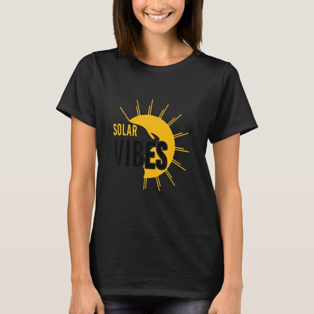 T-shirt Vibes solaires Soleil 1 (Devant)