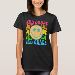 T-shirt Vibes super de troisième année Face Retro Enseigna