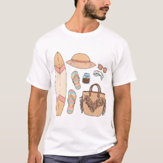T-shirt vibes surf boho d'été