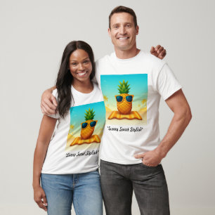 T-shirt "Vibes tropicales seulement"