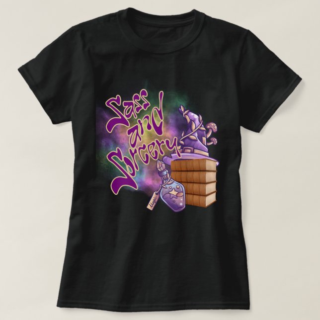 T-shirt Vibes WItchy Sass & Sorcery (Design devant)
