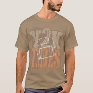 T-shirt Vibes Y2K Disque Dur Retro Grunge