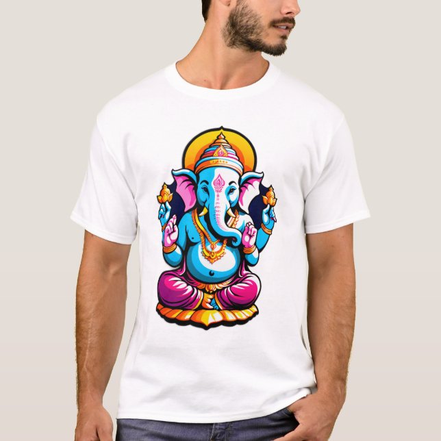T-shirt Vibrance divine - Lord Ganesha (Devant)