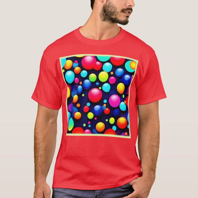T-shirt Vibrant Bubble Pop Art (Devant)