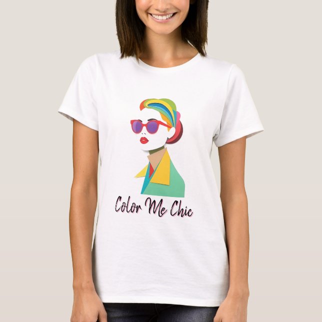 T-shirt Vibrant Chic Woman (Devant)