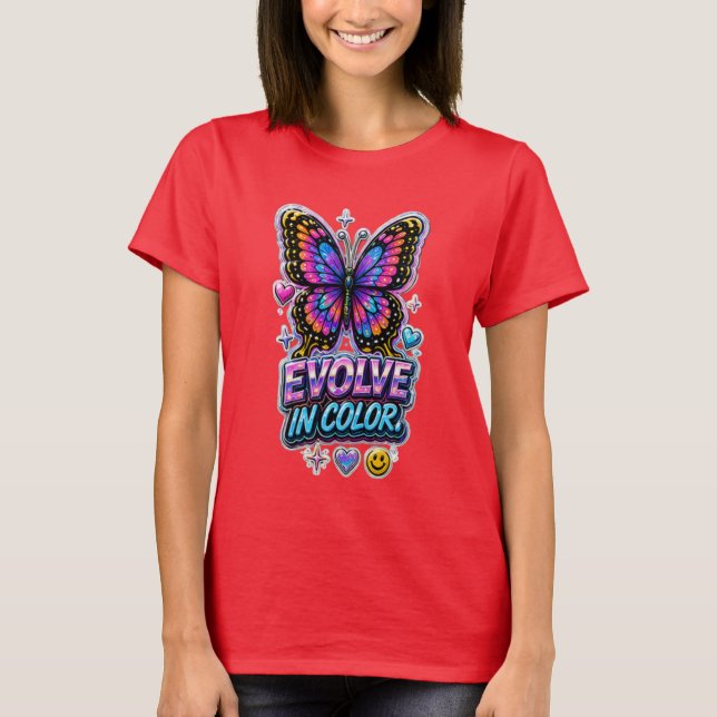T-shirt Vibrant Color Splash Femme (Devant)