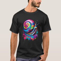 Vibrant Enk Splatter Snail Pop Art, Coloré