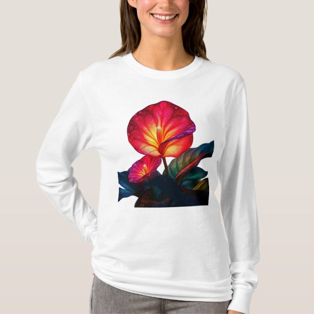 T-shirt vibrant ethereal flower (Devant)