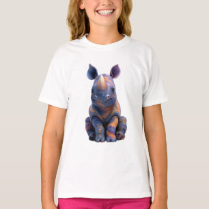 T-shirt Vibrant Galaxy Rhino Enfants Violet