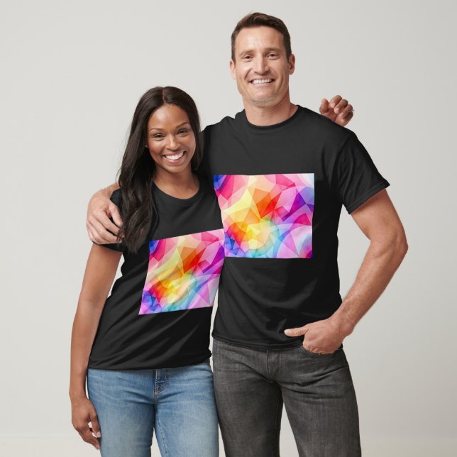 T-shirt Vibrant Geometric Abstract (Unisexe)