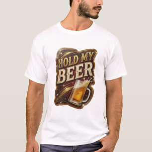 T-shirt Vibrant MOTIF ARTISTIQUE HOLD MY BEER