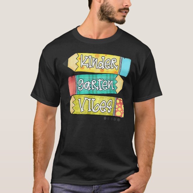 T-shirt vibrant pour professeur d'école maternelle (Devant)