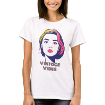Vibrant Retro Pop Art Portrait femme