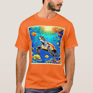 T-shirt Vibrant Turtle Reef Life