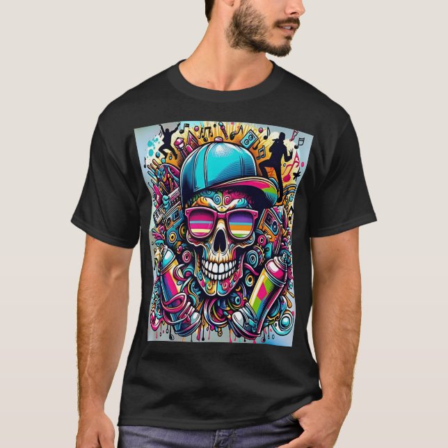 T-shirt Vibrant Urban Art (Devant)