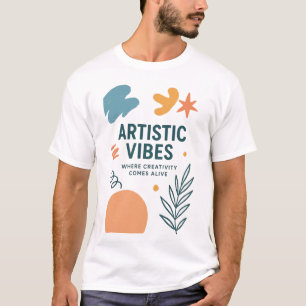 T-shirt Vibrations Artistiques – Design Artistique & Créat