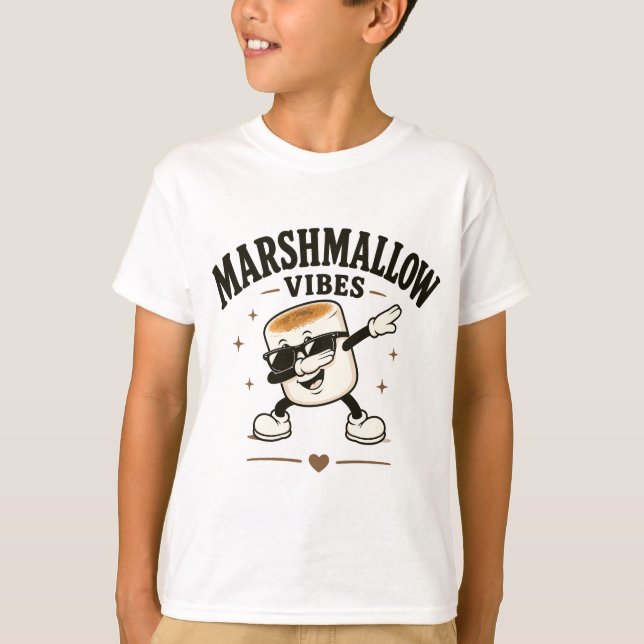 T-shirt Vibrations de guimauve (Devant)