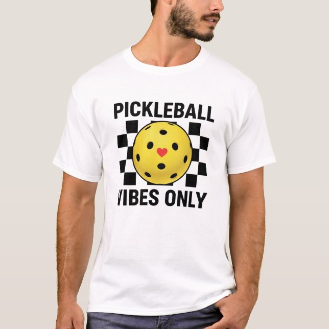 T-shirt Vibrations de Pickleball uniquement (Devant)