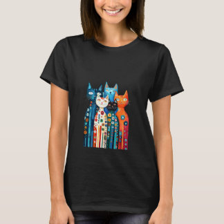 T-shirt Vibrations Félin - Amateur de Chats Mignons