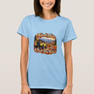 T-shirt Vibrations Jaune Automne