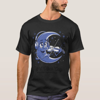 T-shirt Vibrations nocturnes uniquement – Approuvé par Moz