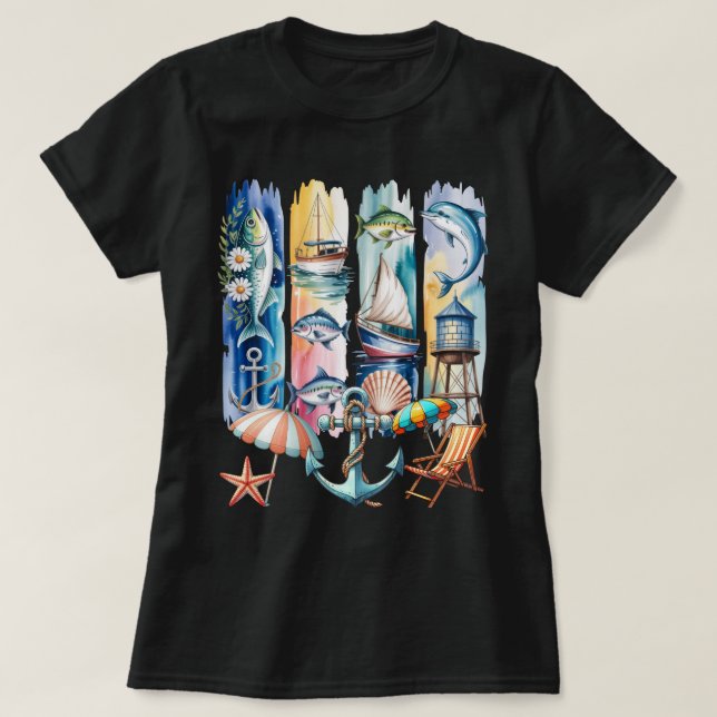 T-shirt Vibrations Océaniques (Design devant)