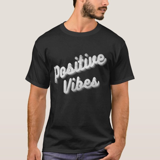 T-SHIRT VIBRATIONS POSITIVES  (Devant)